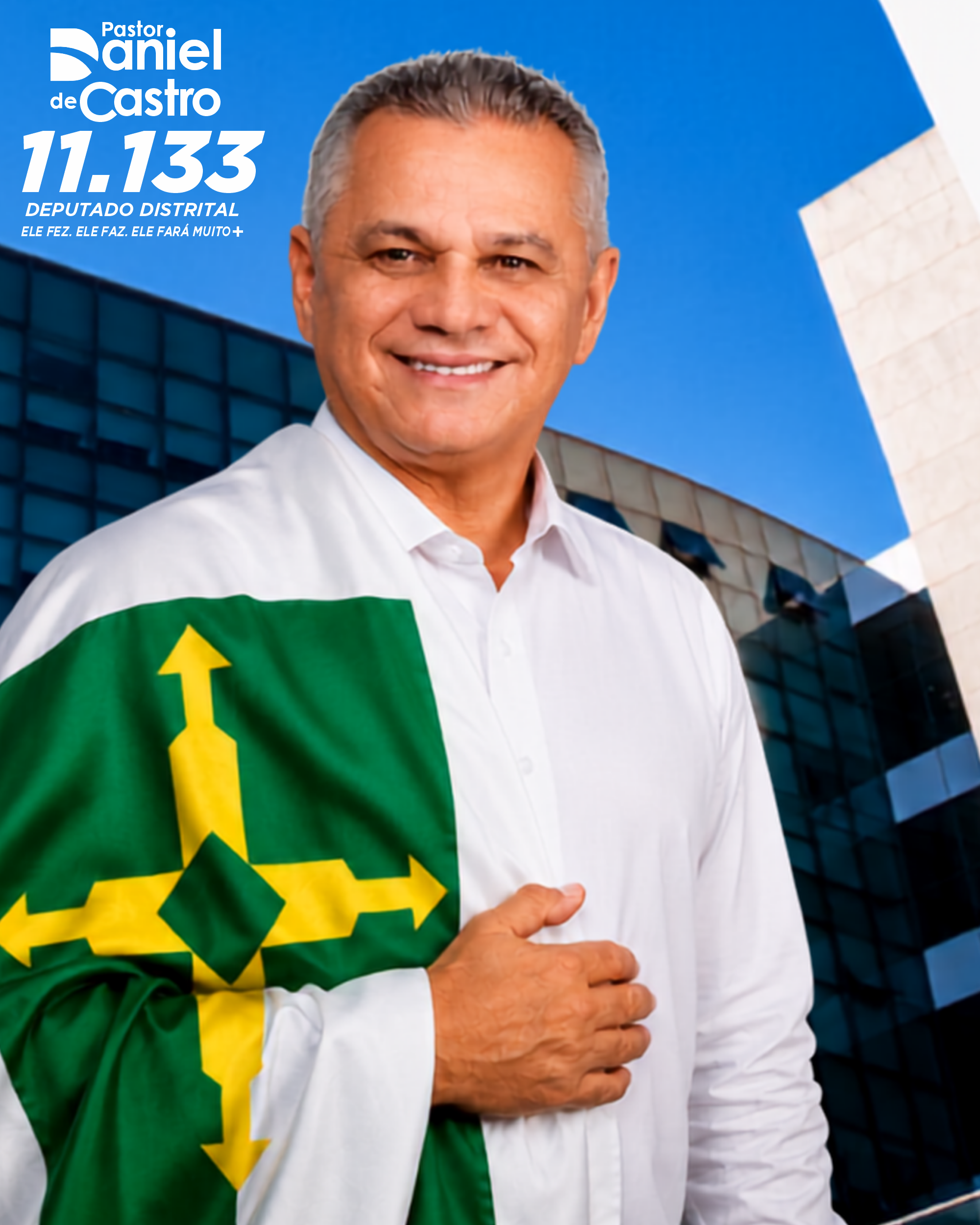 Retrato institucional do Deputado Distrital Pastor Daniel de Castro - 11.133
